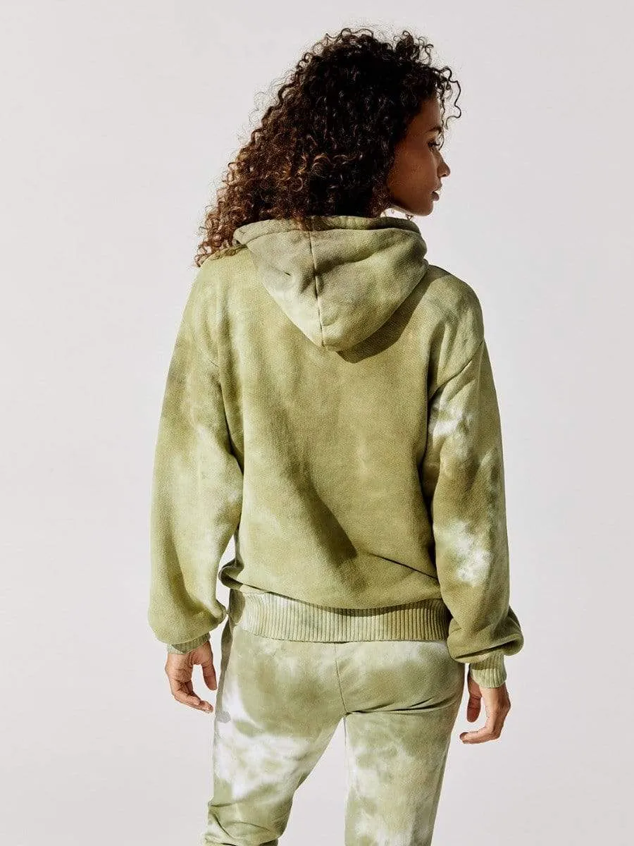 Cotton Citizen - Brooklyn Oversized Zip hoodie in Basil Haze