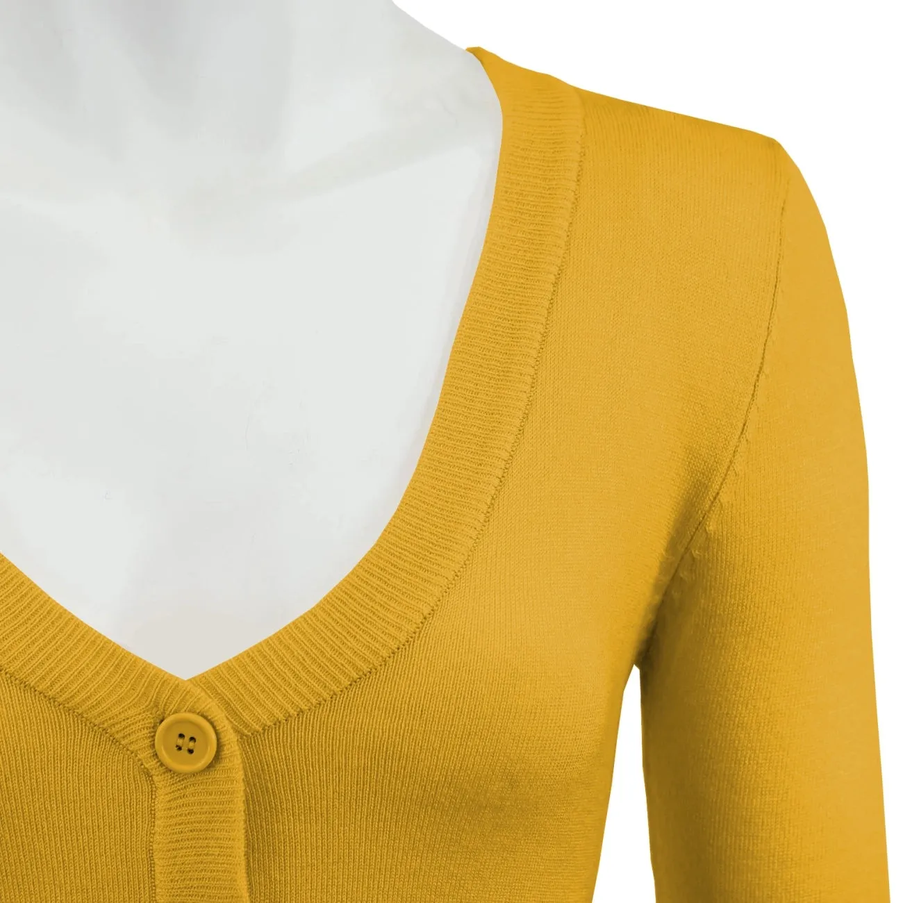 Cropped Cardigan - Honey