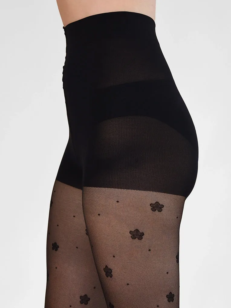 Daisy & Dot Pattern Tights