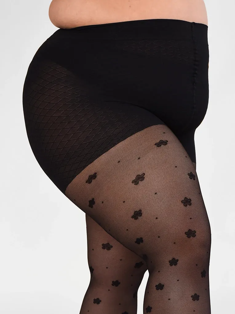 Daisy & Dot Pattern Tights