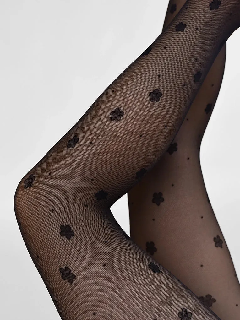 Daisy & Dot Pattern Tights