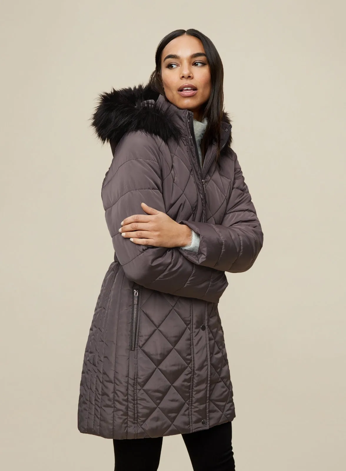 Dorothy Perkins Long Lux Padded Coat - 3 Colours