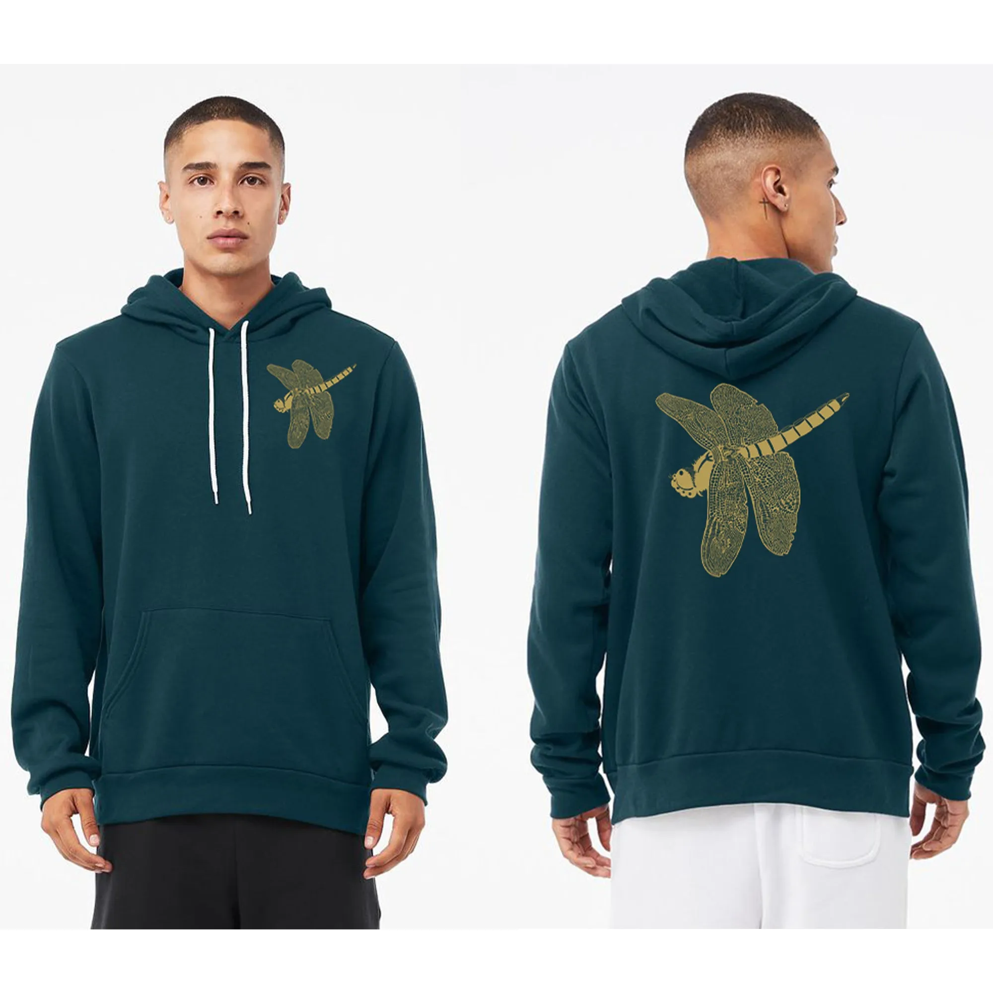 Dragonfly Jewel Ultra Soft Sponge Pullover Hoodie Atlantic