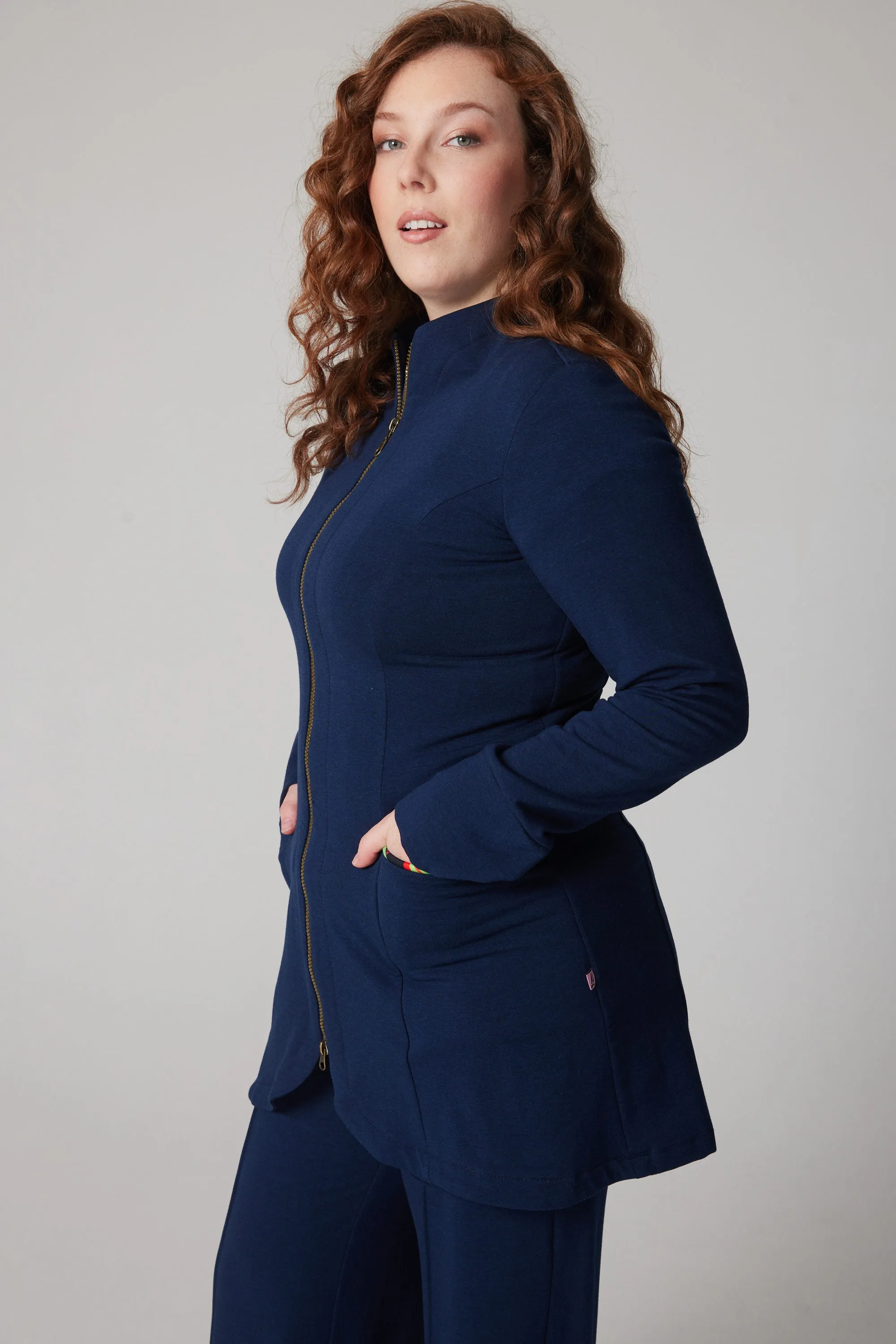 Dream Fleece Coat - Navy