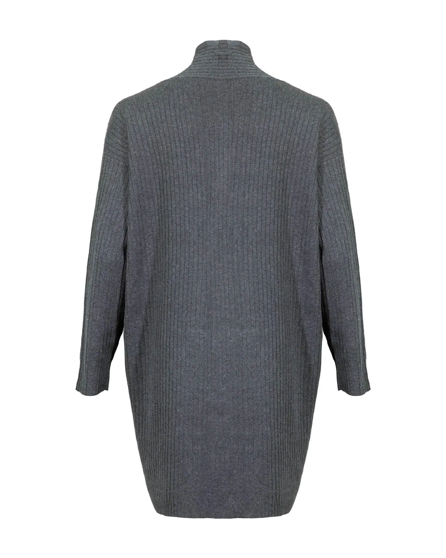 Eileen Fisher Hi Collar Ribbed Cardigan