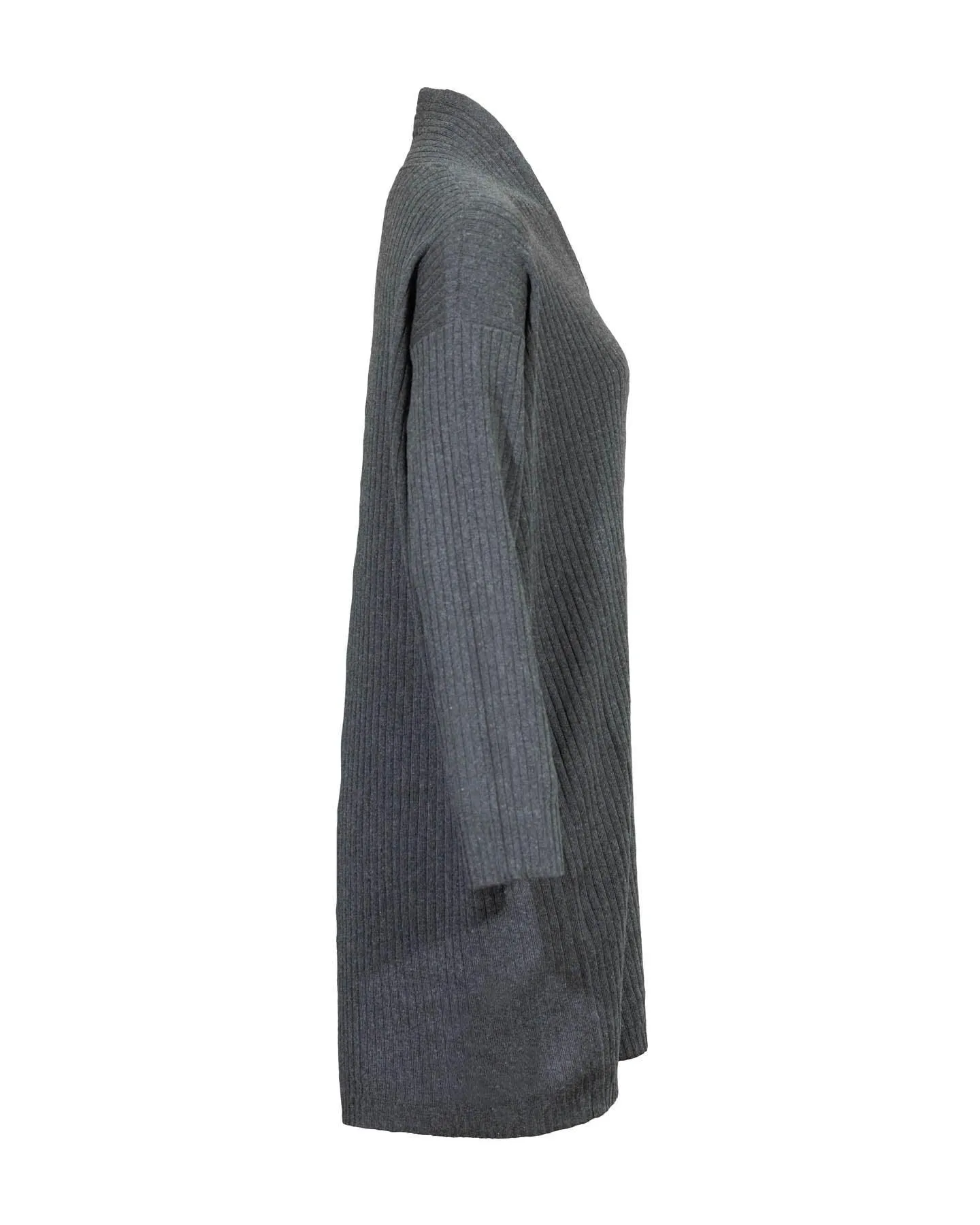 Eileen Fisher Hi Collar Ribbed Cardigan