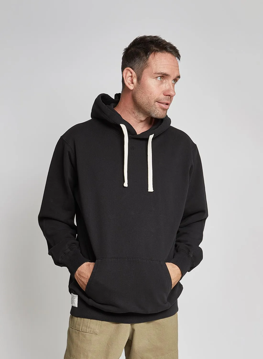 Embroidered Arrow Hoodie in Black