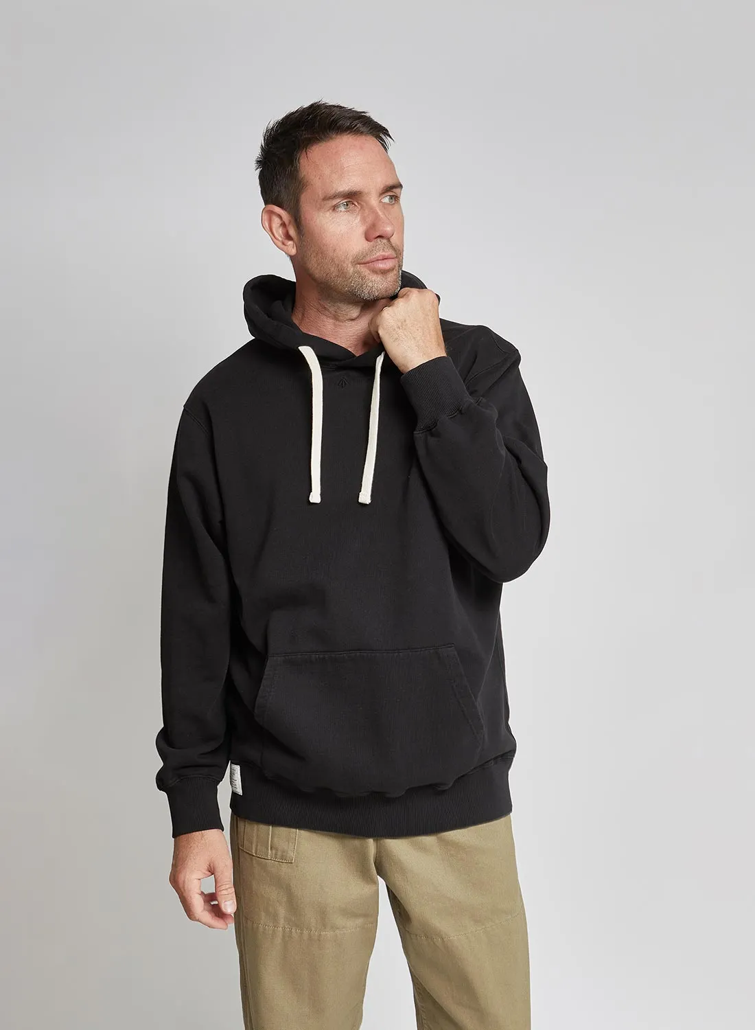 Embroidered Arrow Hoodie in Black