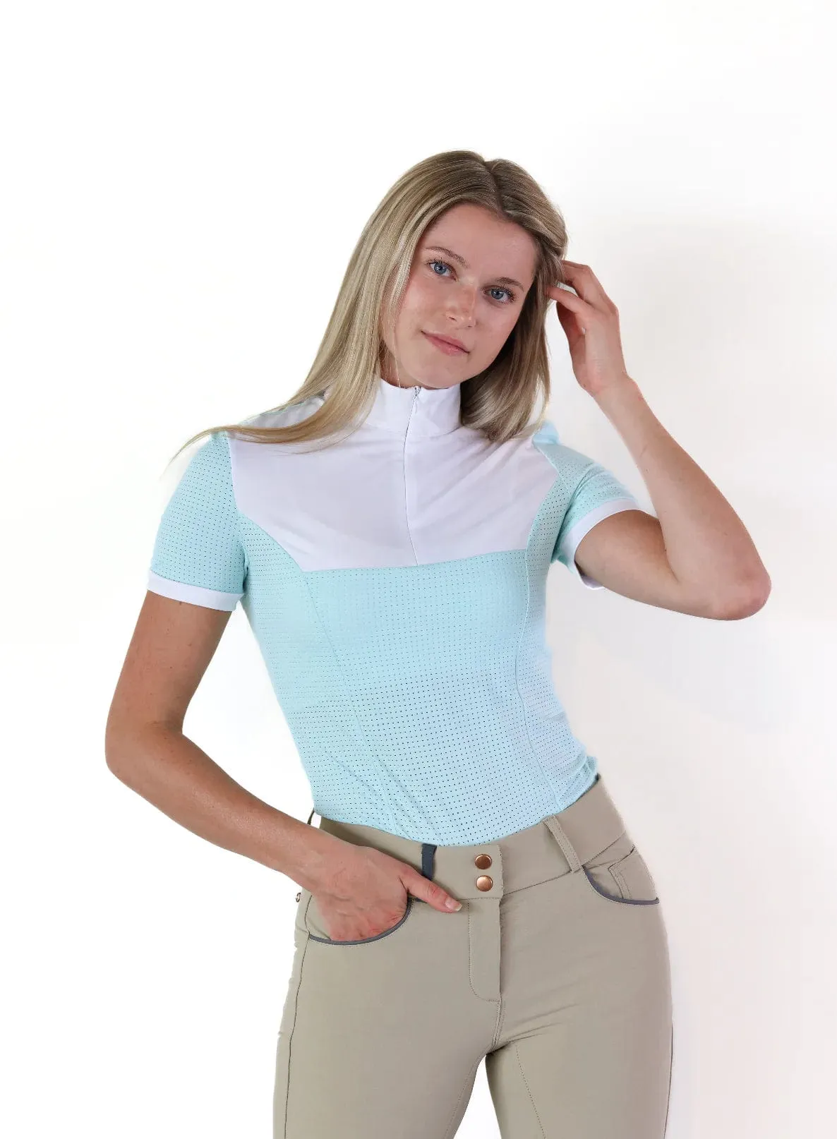 Equisite Elements- Genevieve Short Sleeve Show Shirt