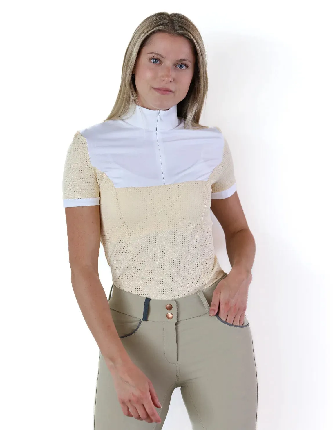 Equisite Elements- Genevieve Short Sleeve Show Shirt