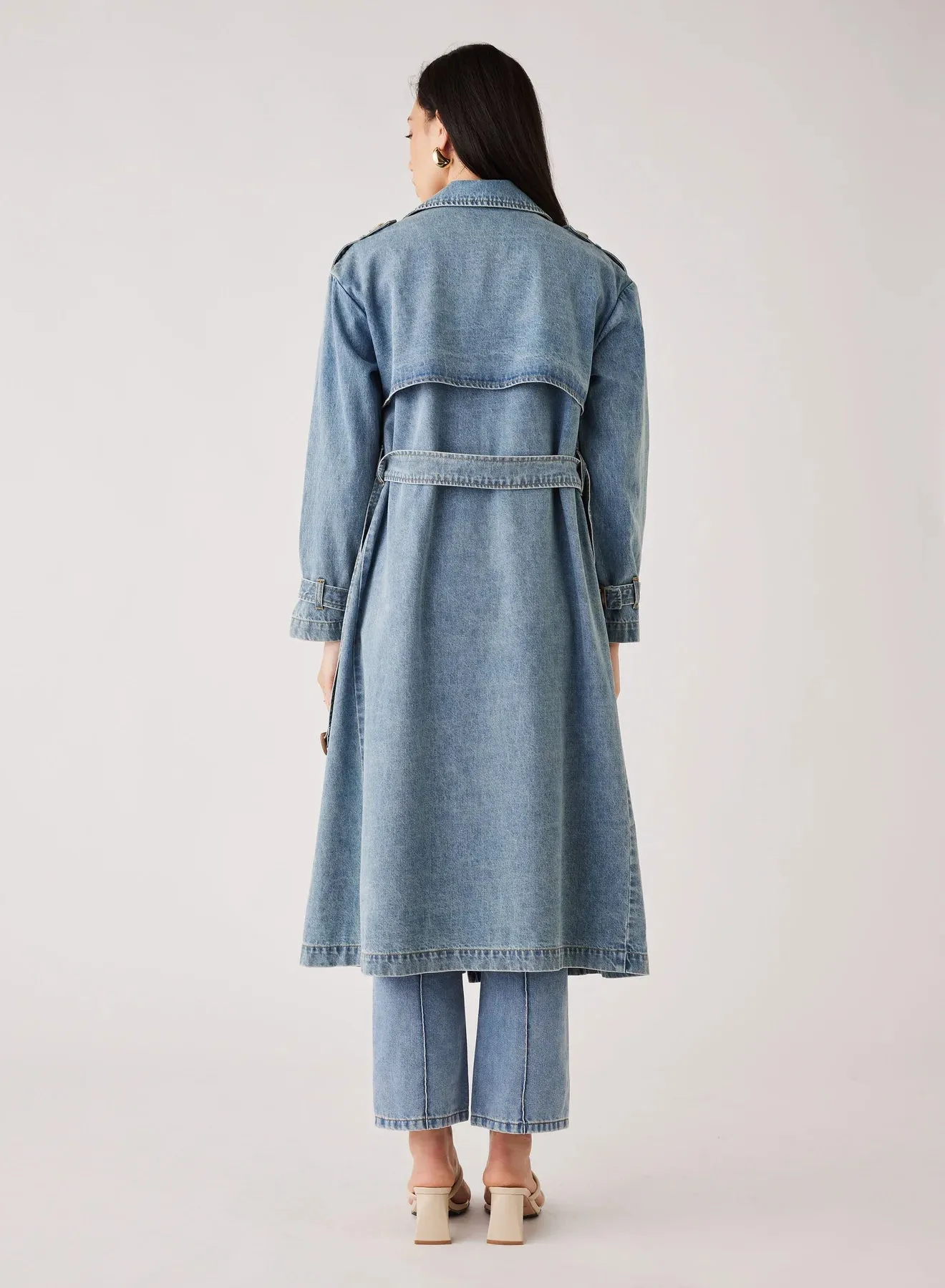 Esmaeé Midwest Trench Coat - Blue