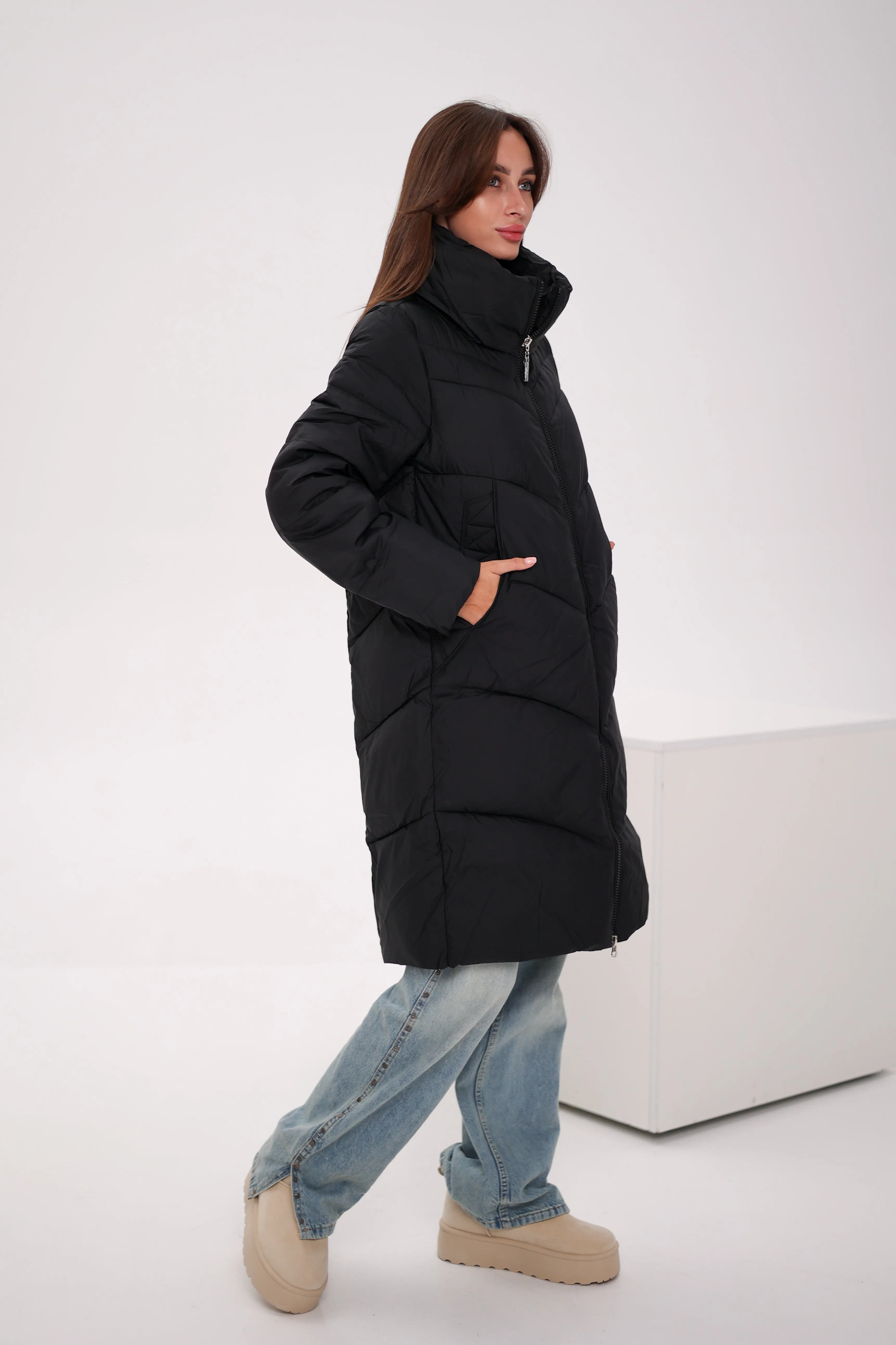 Euro Winter Quilted Coat