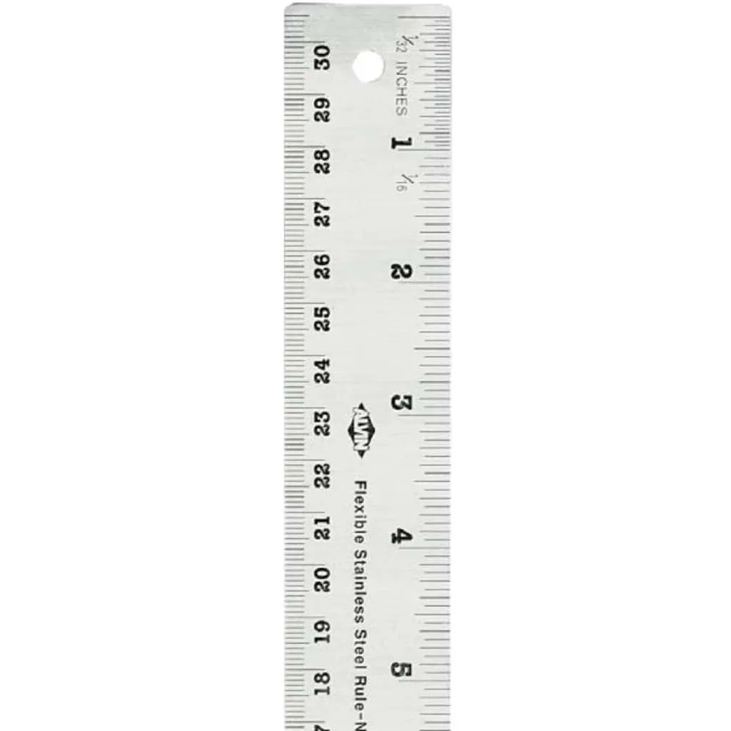 Flexible Stainless Steel Ruler 15in