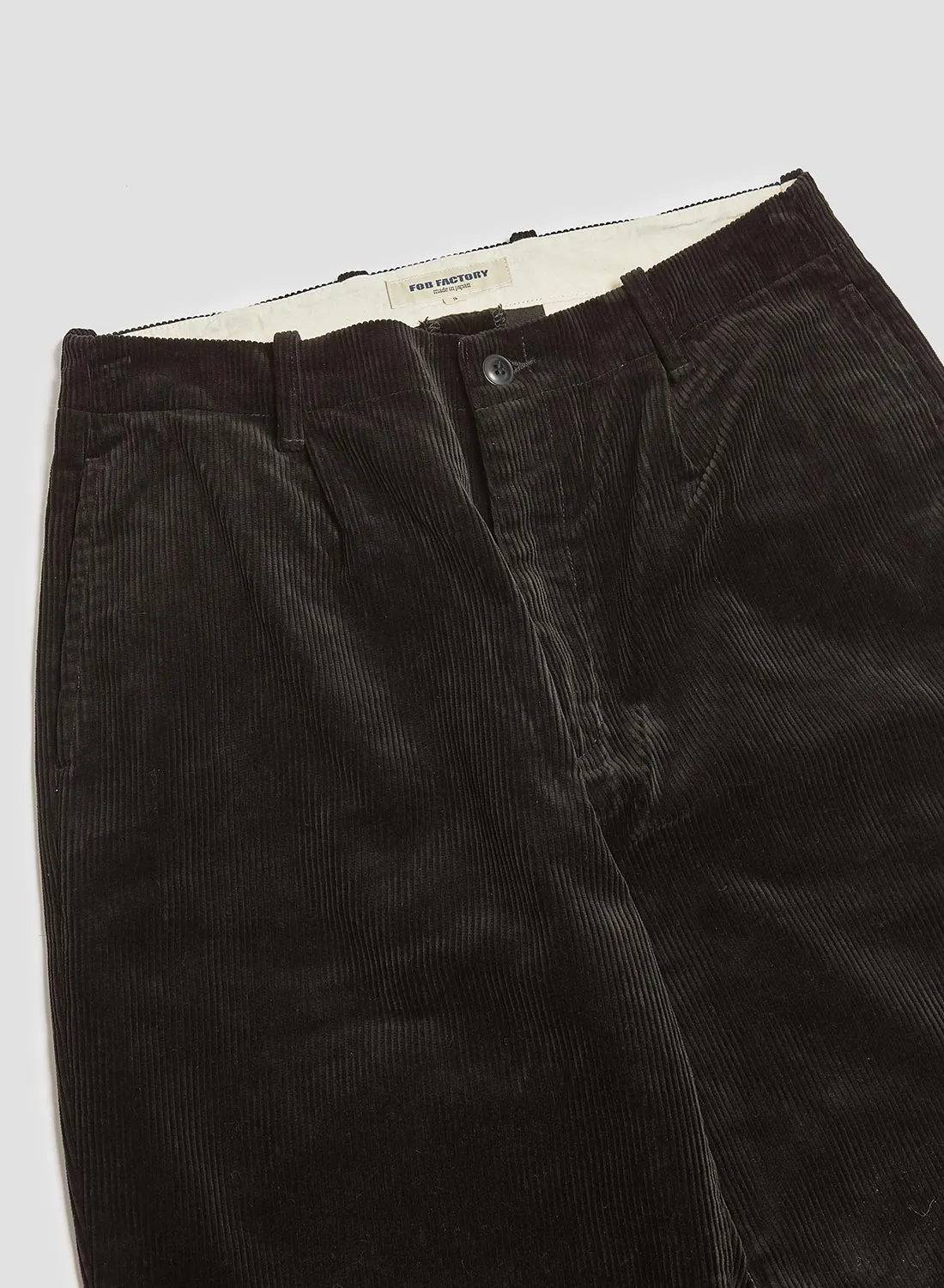 FOB Factory Corduroy Trousers Black