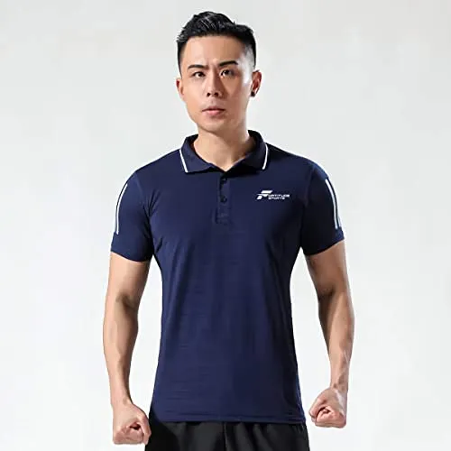 Fortitude Sports Golf Polo Shirt for Men | Short Sleeve Quick Dry Golf Shirt