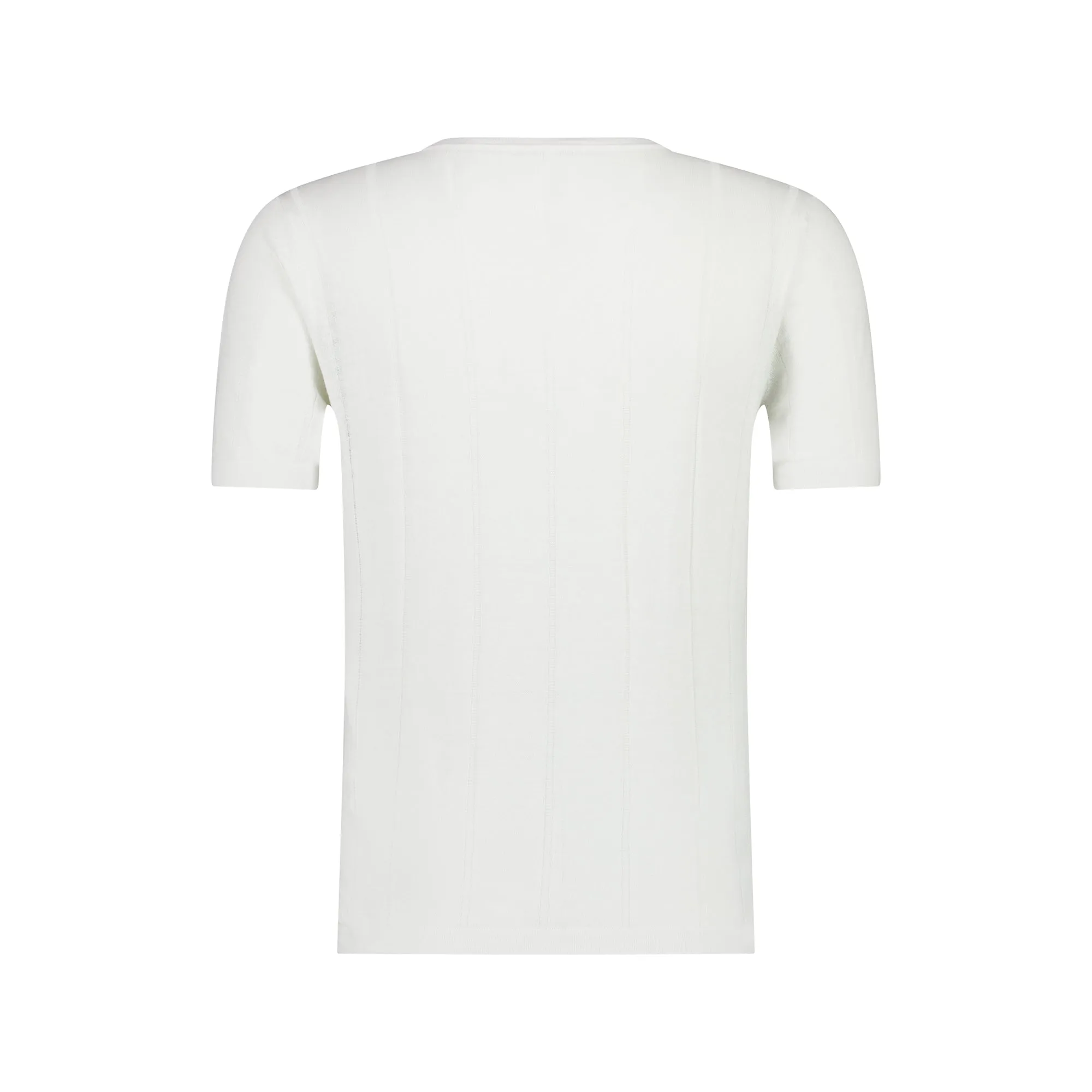 FRADI Short Sleeve Ribbed Tee WHITE