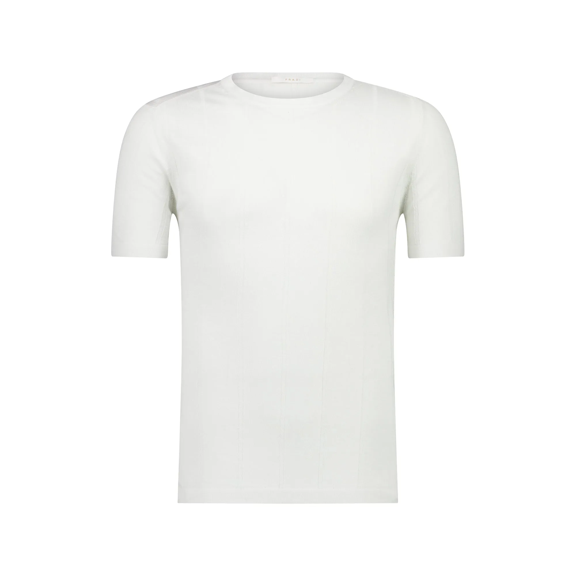 FRADI Short Sleeve Ribbed Tee WHITE