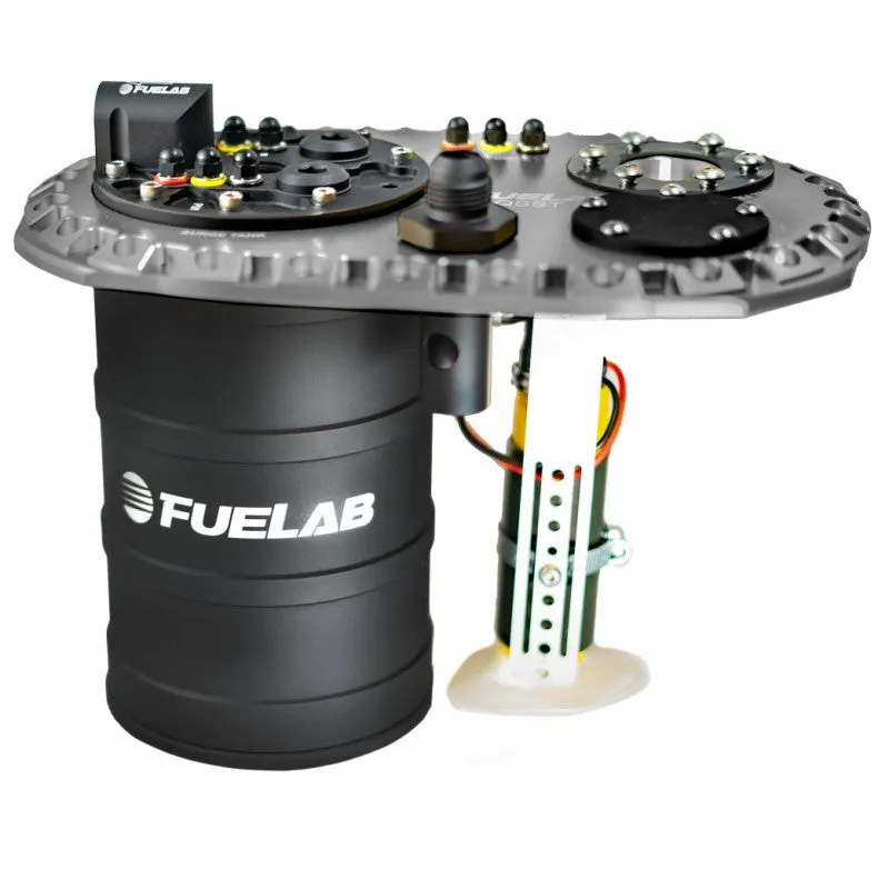 FUELAB 62710-2 Fuel System QSST Titanium with Surge Tank Pump Single FUELAB 49614 with Controller, no lift pump