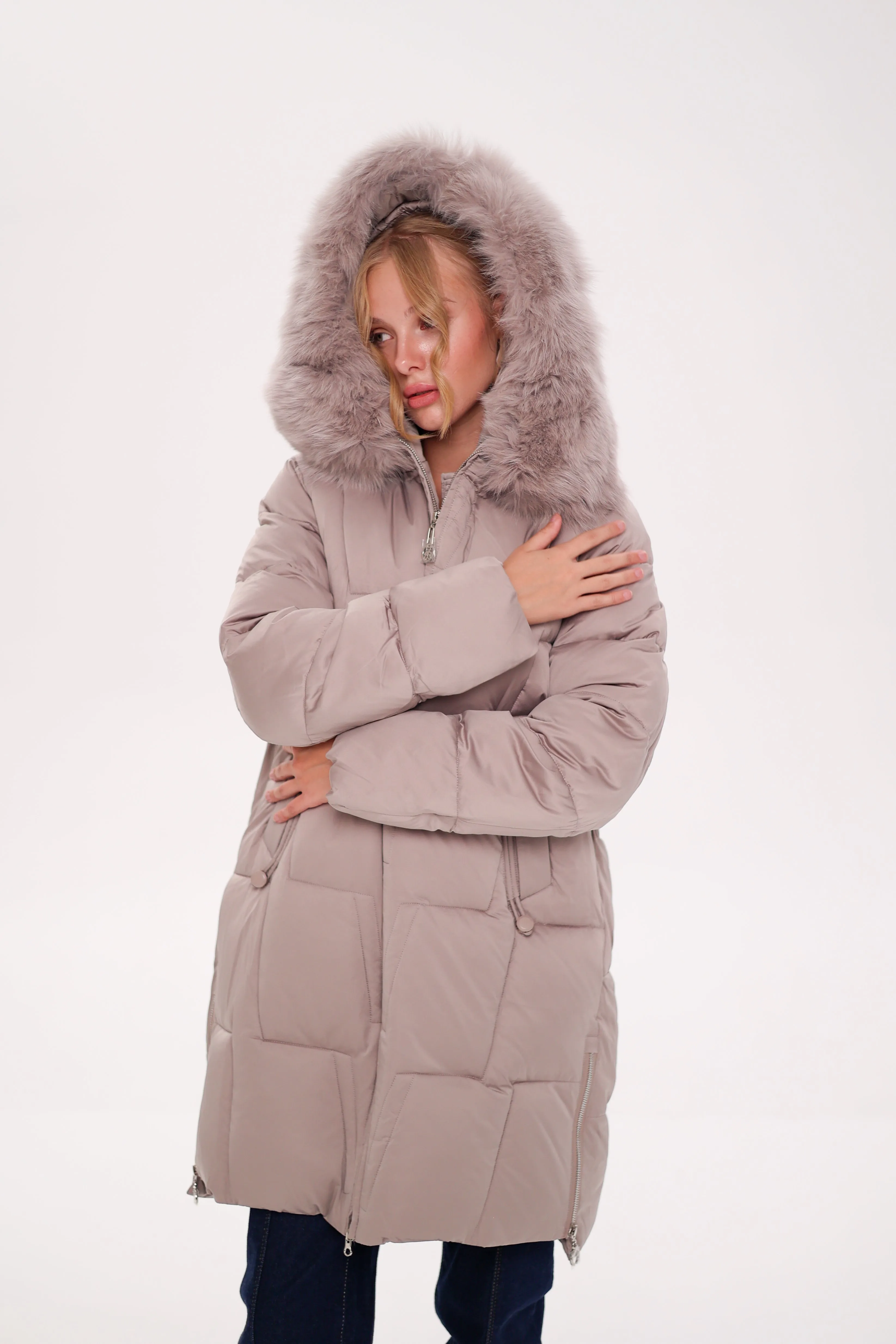 Genuine Polar Fox Insulated Coat