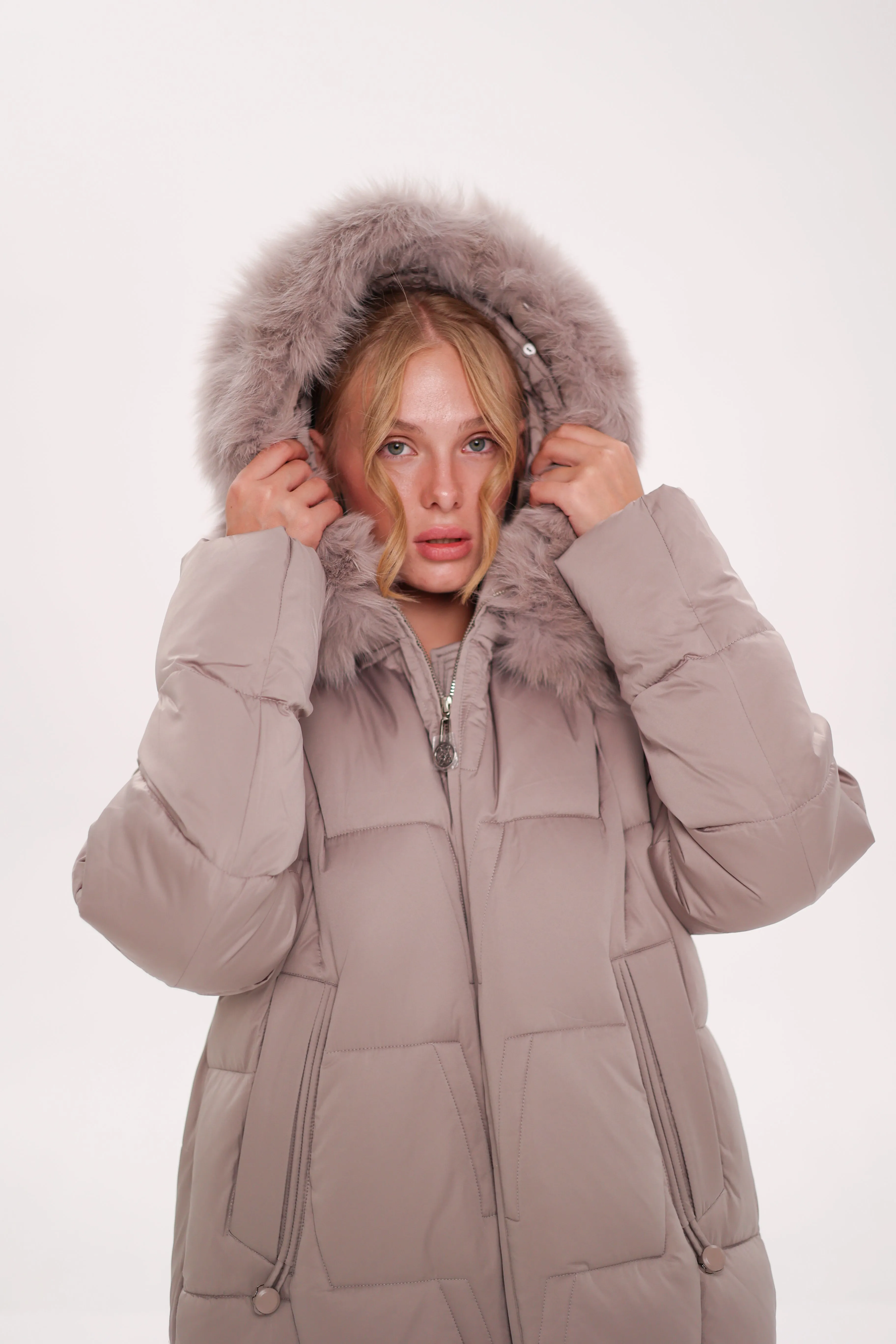 Genuine Polar Fox Insulated Coat