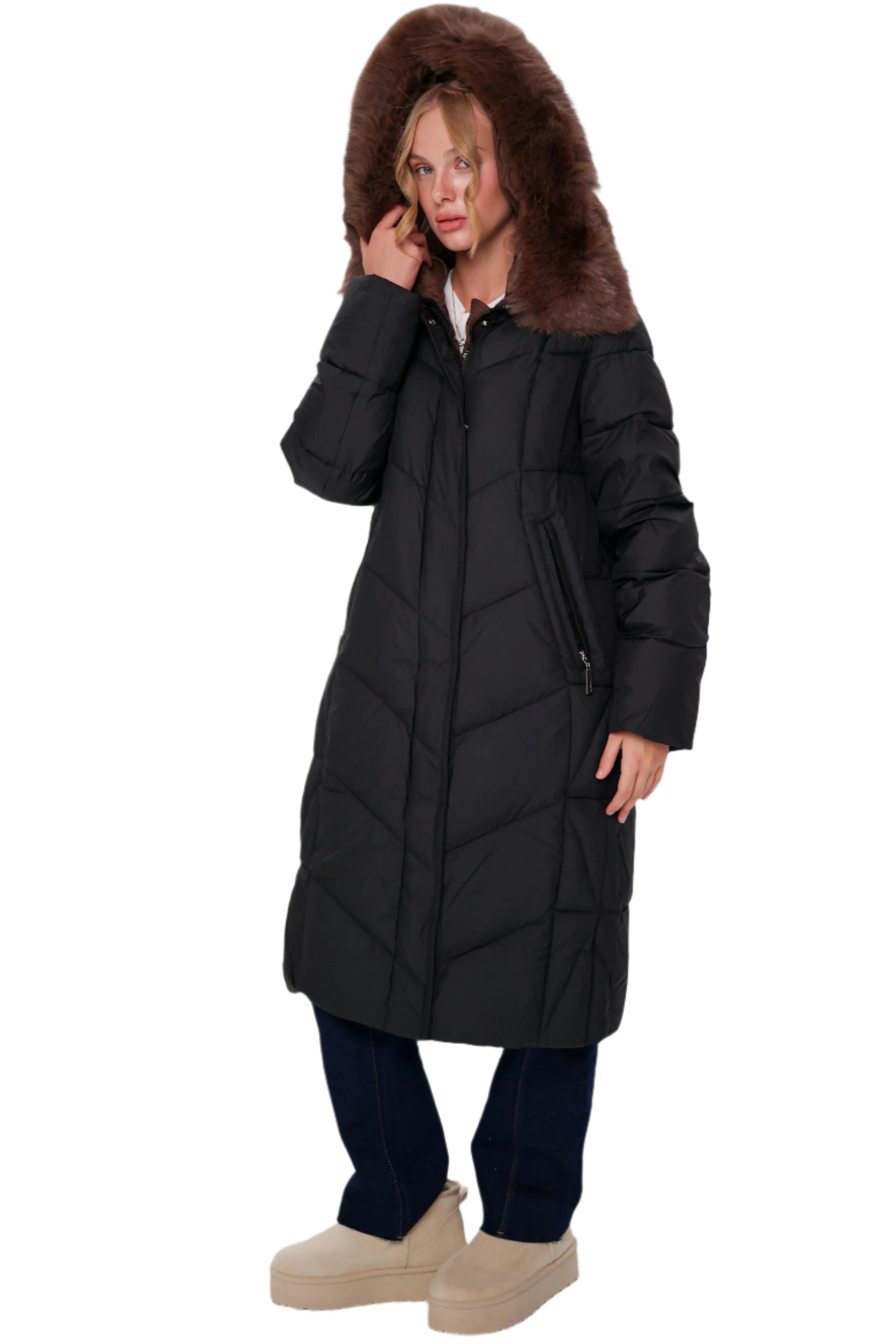 Genuine Polar Fox Insulated Coat