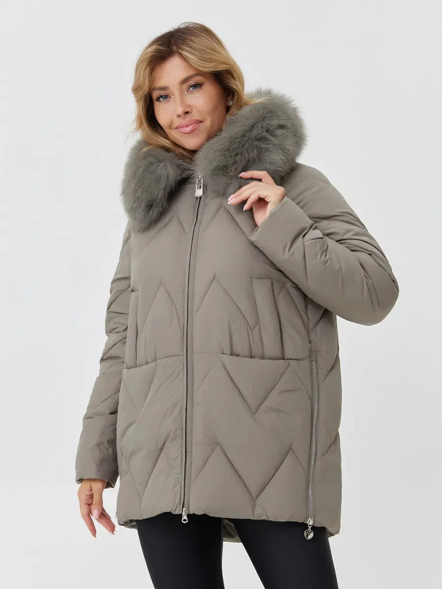 Genuine Polar Fox Thinsulate™ Insulated Coat