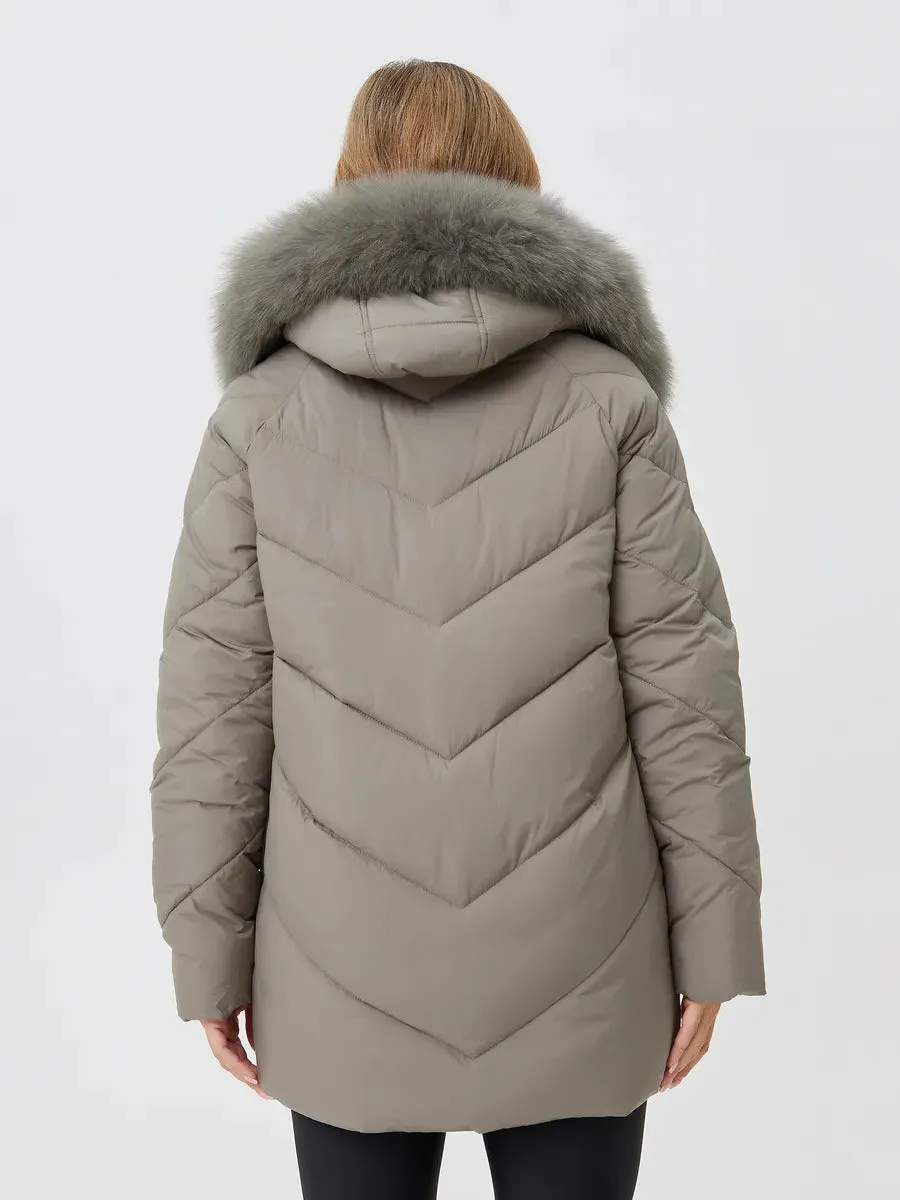 Genuine Polar Fox Thinsulate™ Insulated Coat