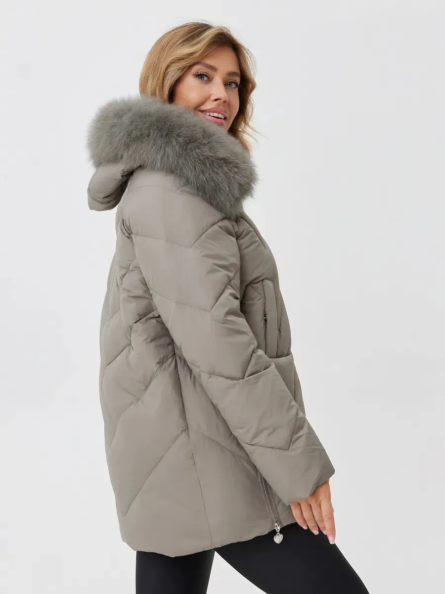 Genuine Polar Fox Thinsulate™ Insulated Coat