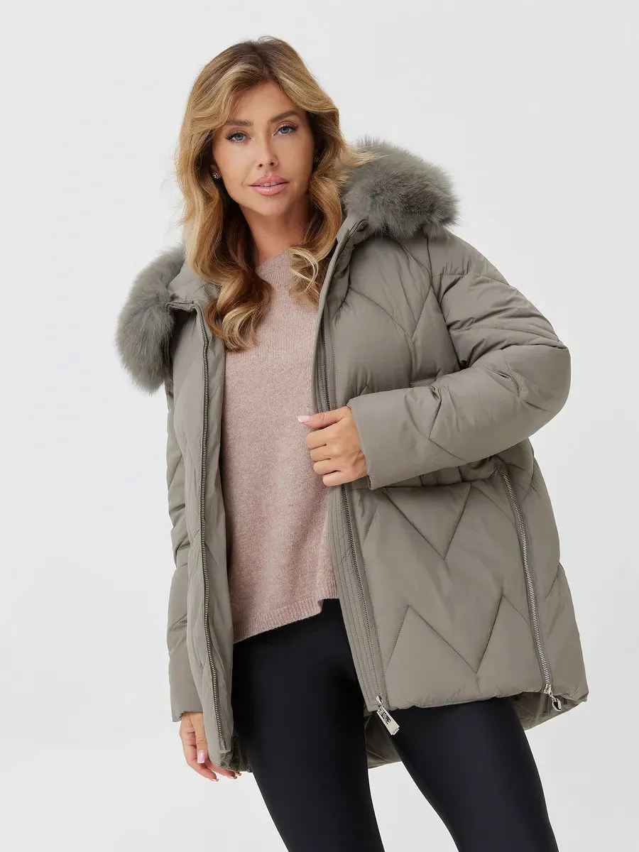 Genuine Polar Fox Thinsulate™ Insulated Coat