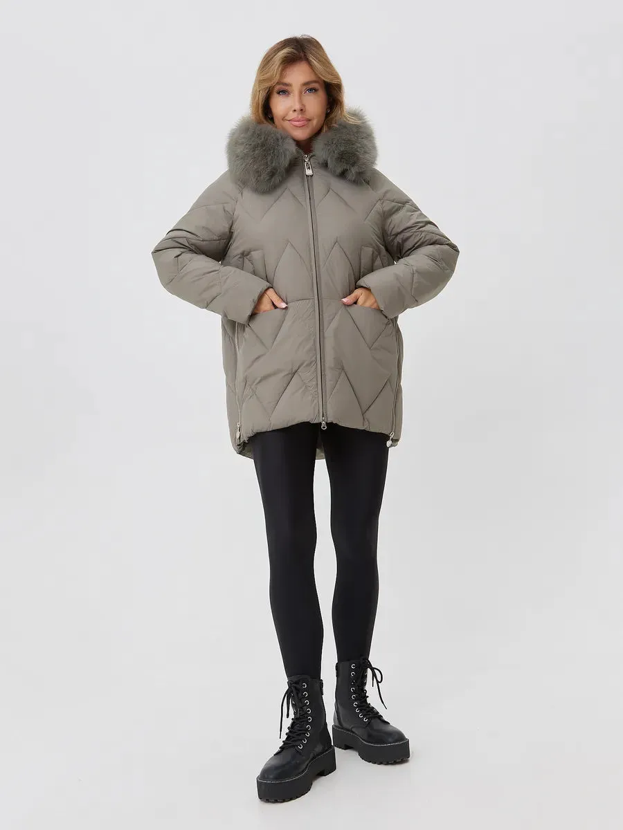 Genuine Polar Fox Thinsulate™ Insulated Coat