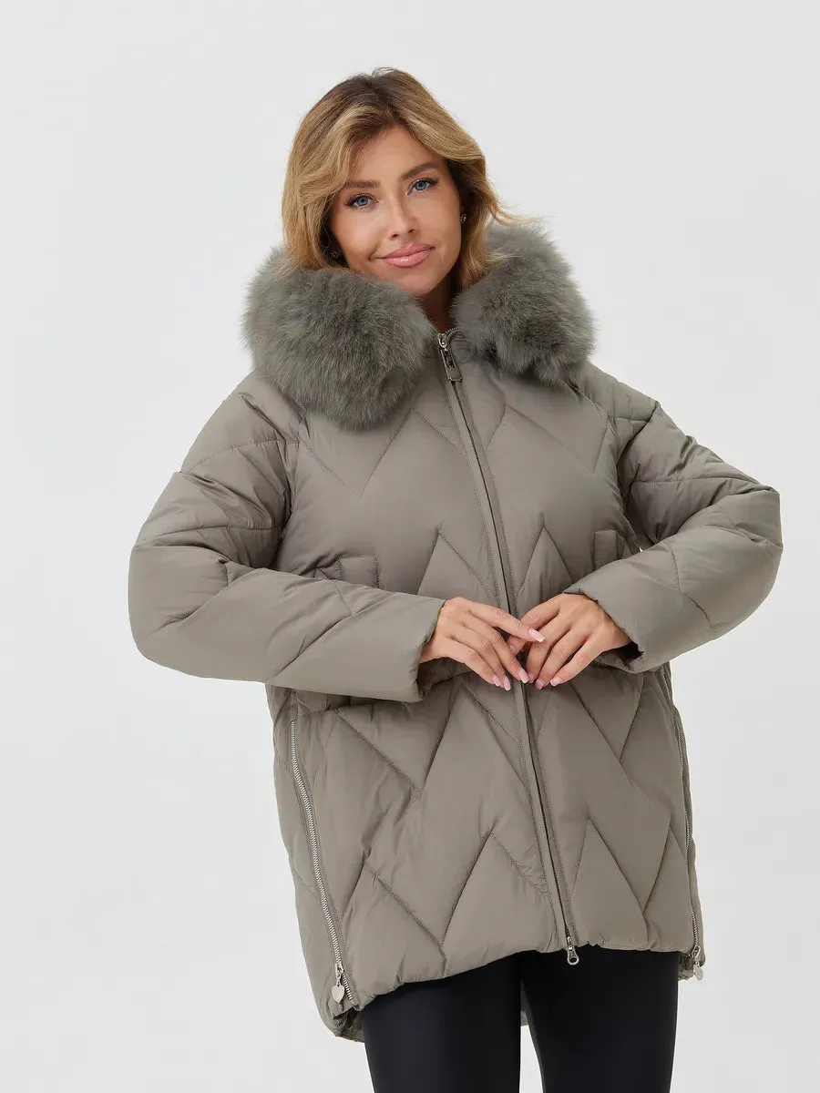 Genuine Polar Fox Thinsulate™ Insulated Coat