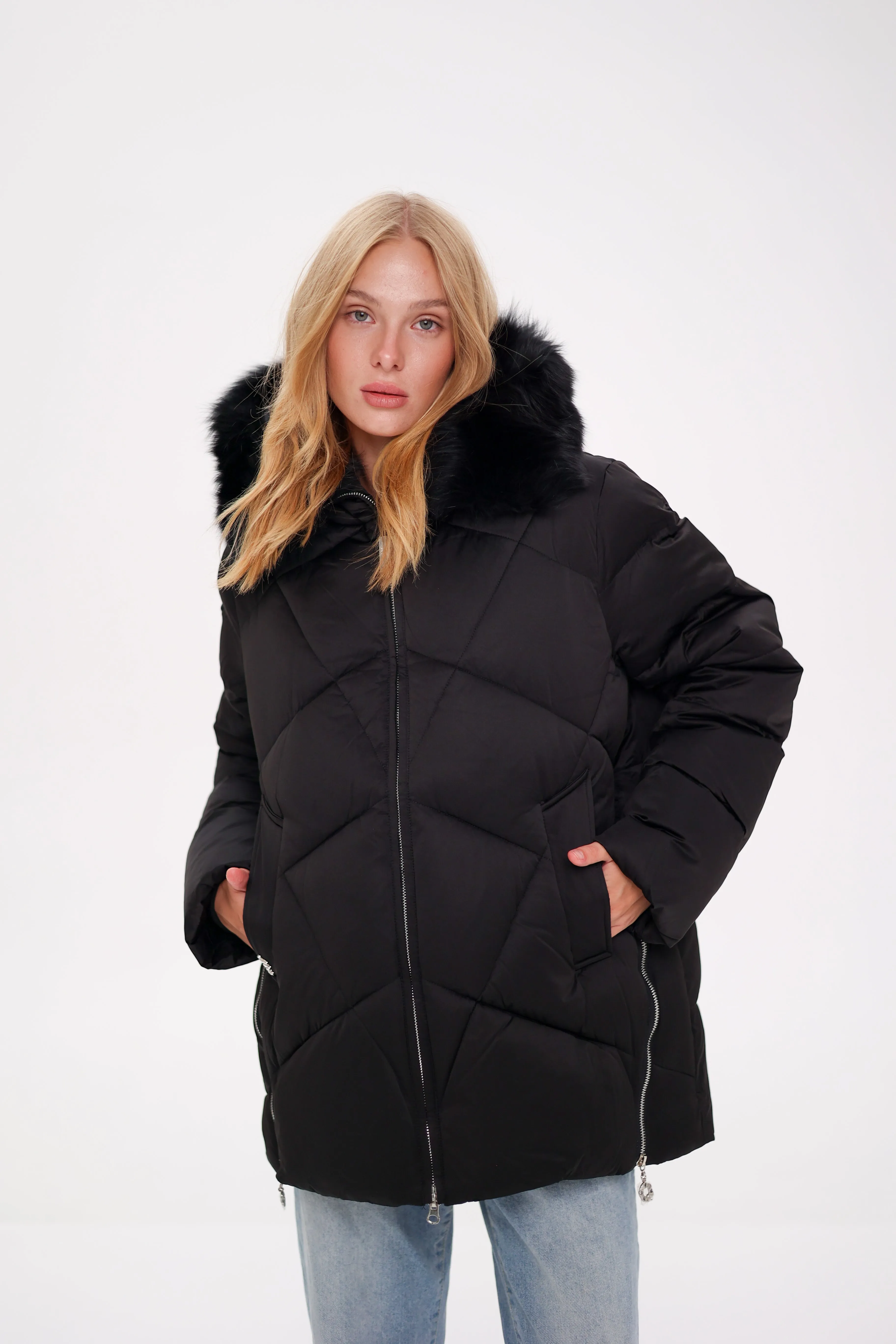 Genuine Polar Fox Thinsulate™ Insulation Coat