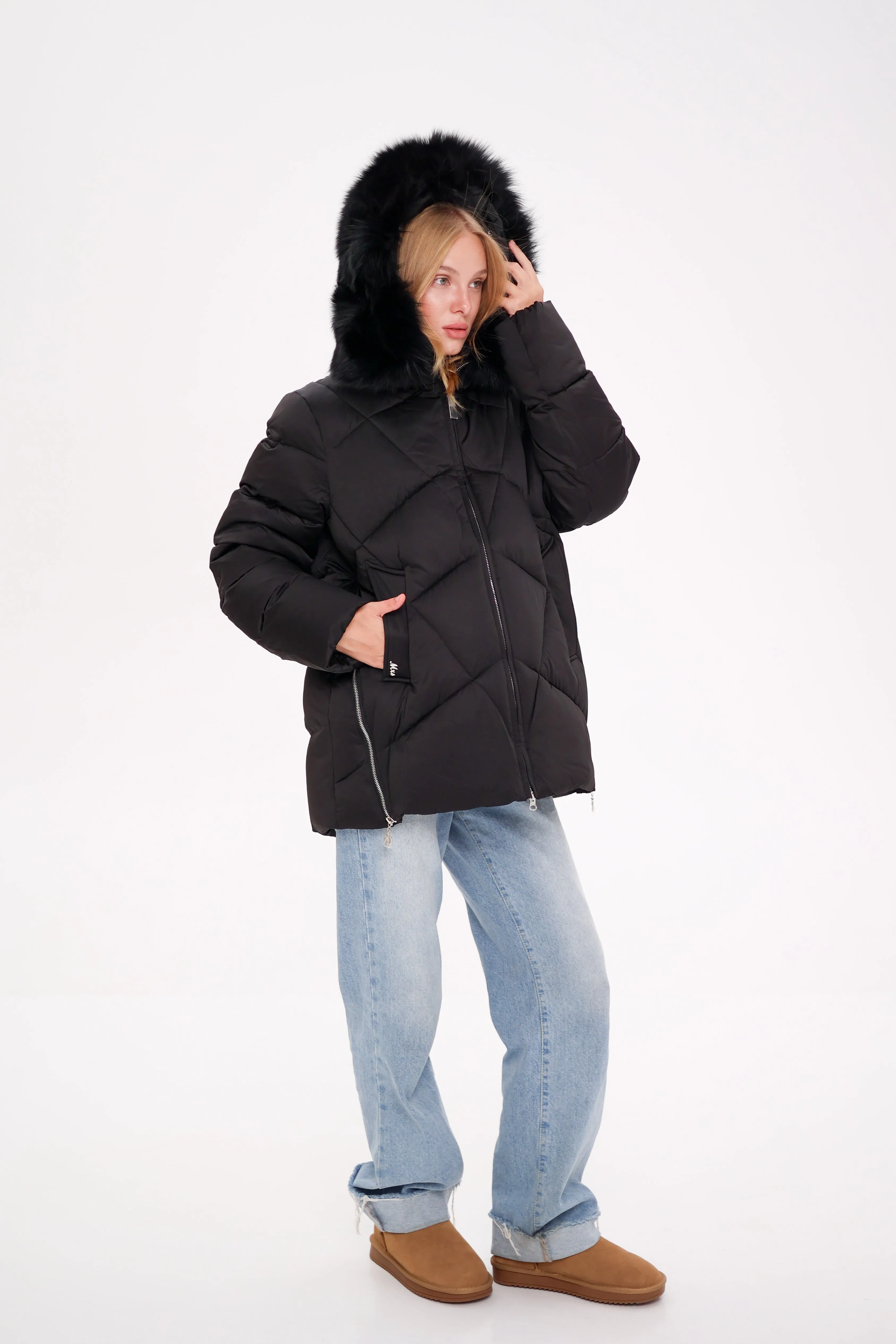 Genuine Polar Fox Thinsulate™ Insulation Coat