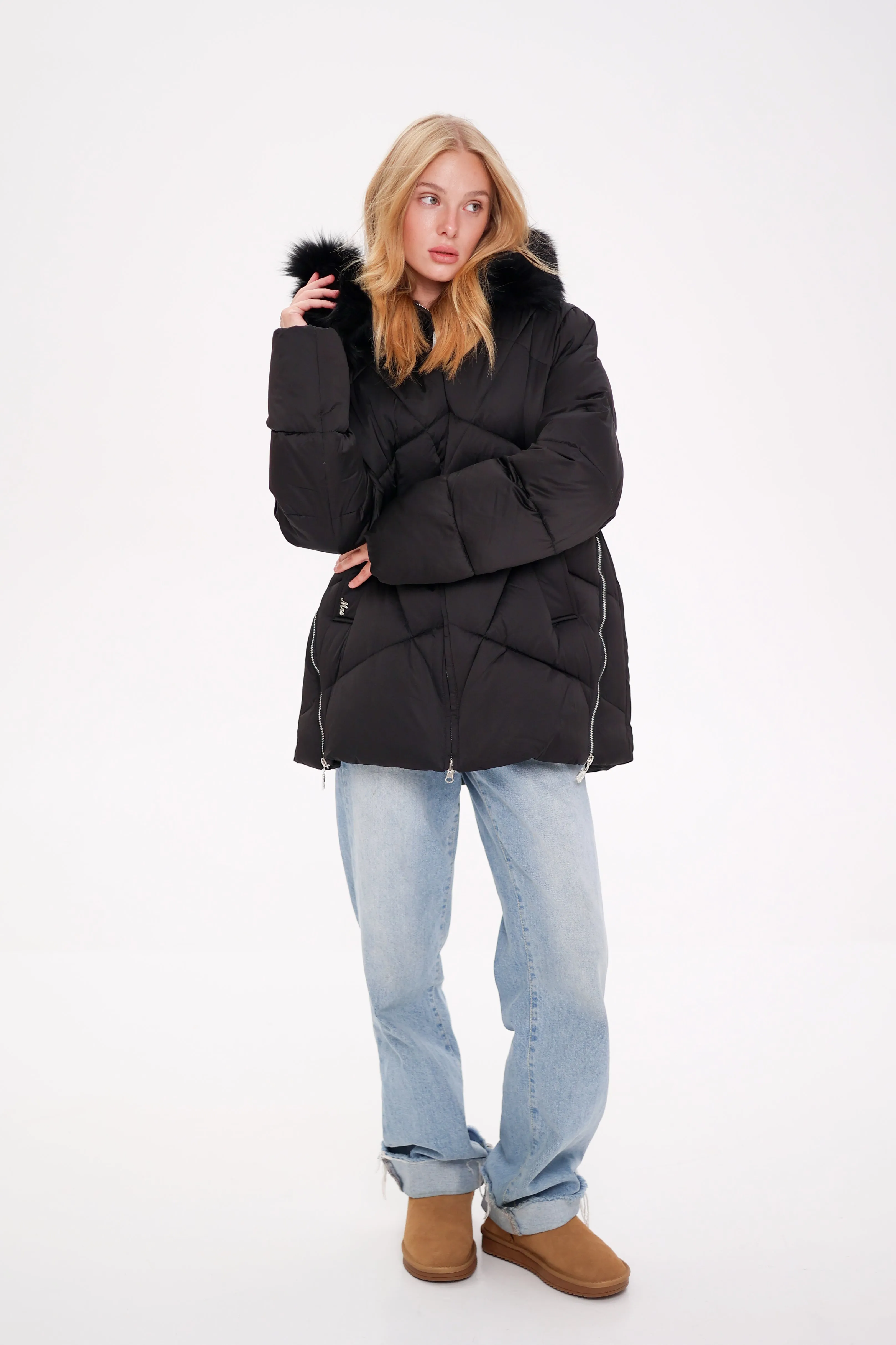 Genuine Polar Fox Thinsulate™ Insulation Coat