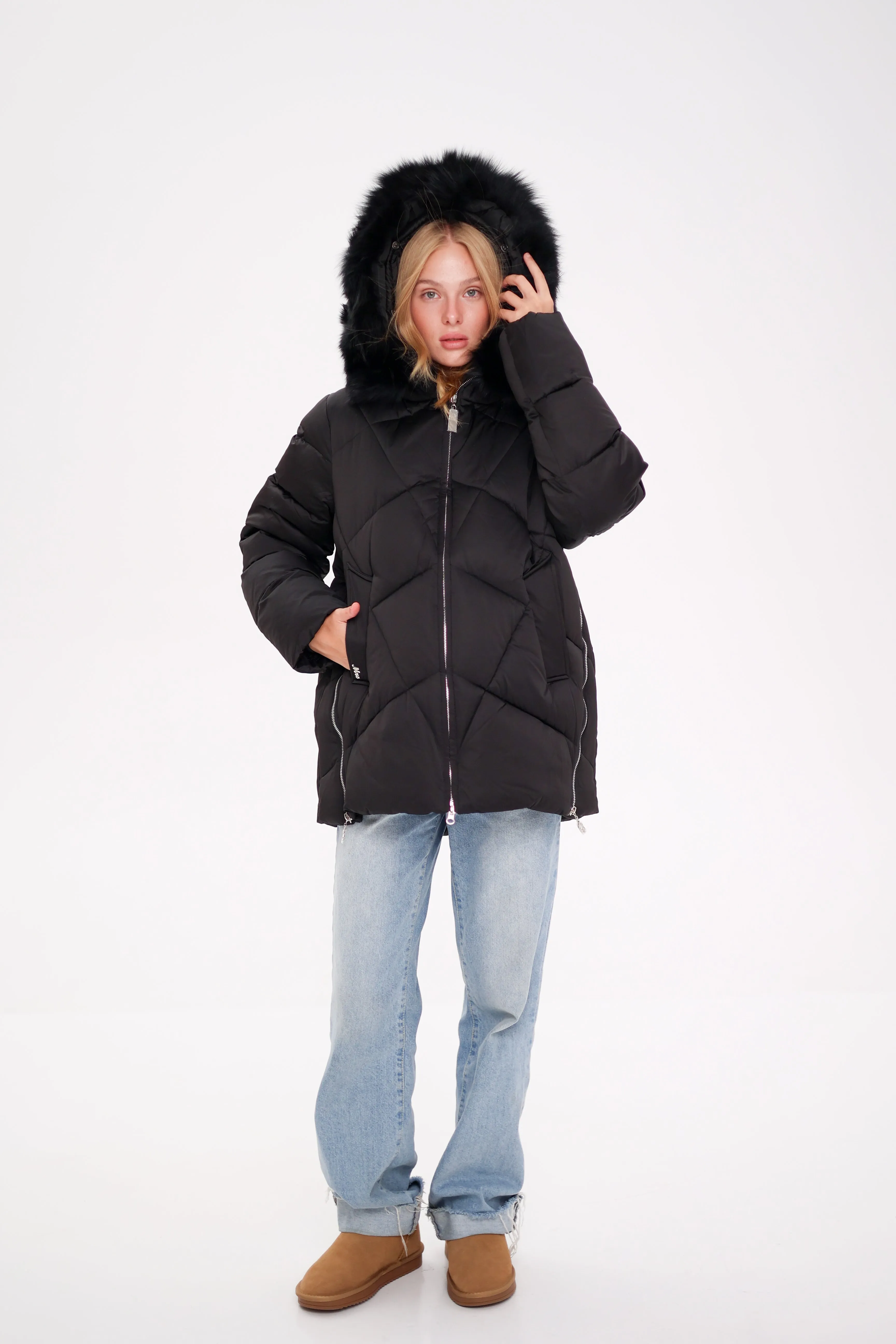 Genuine Polar Fox Thinsulate™ Insulation Coat