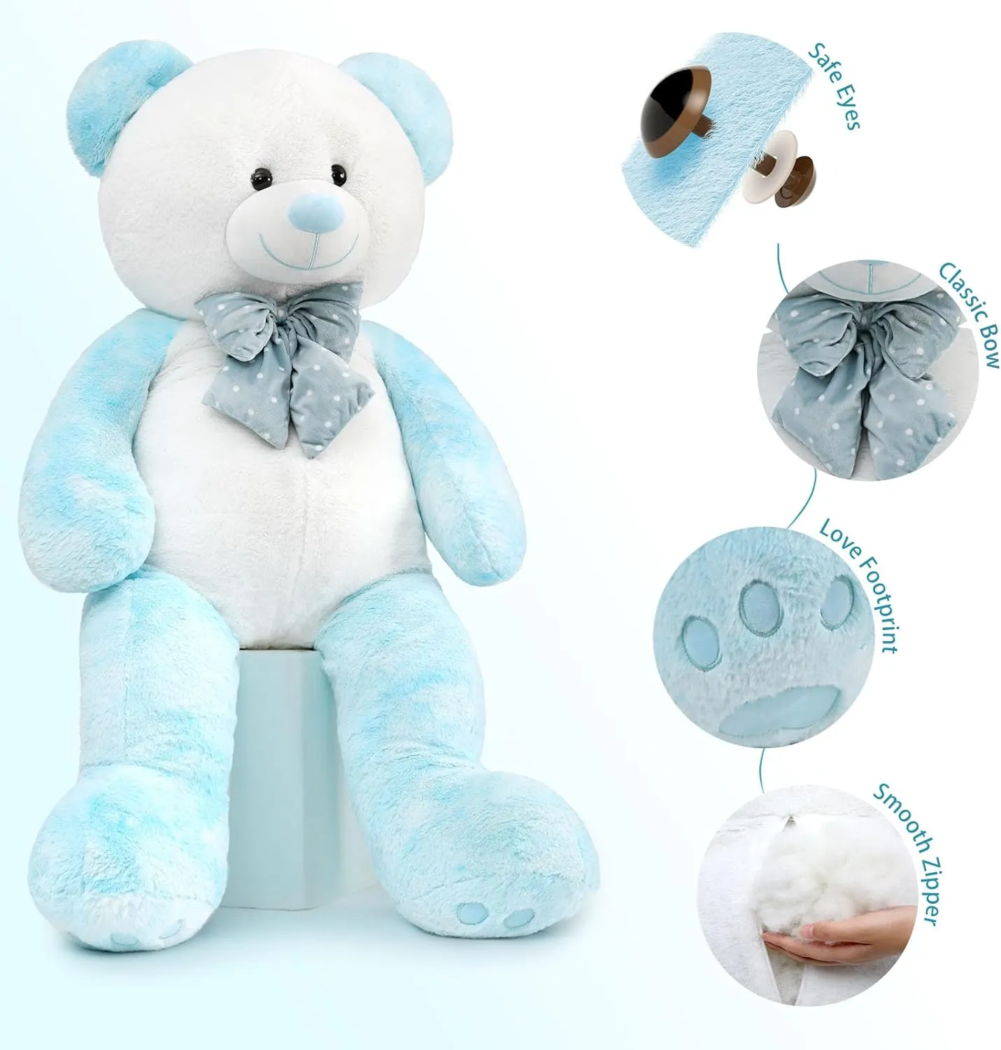 Giant Splicing Teddy Bear Plush Toy, 47 Inches