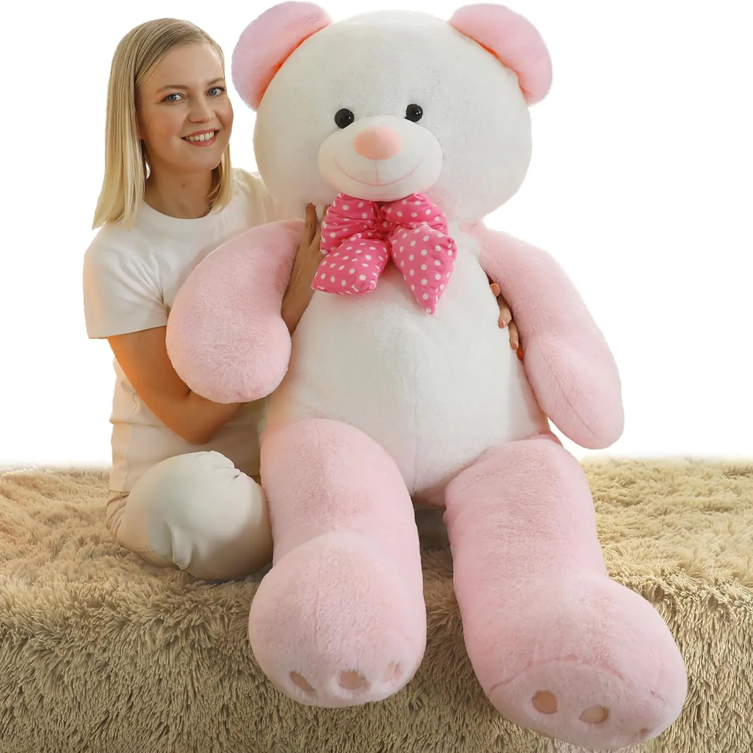 Giant Splicing Teddy Bear Plush Toy, 47 Inches