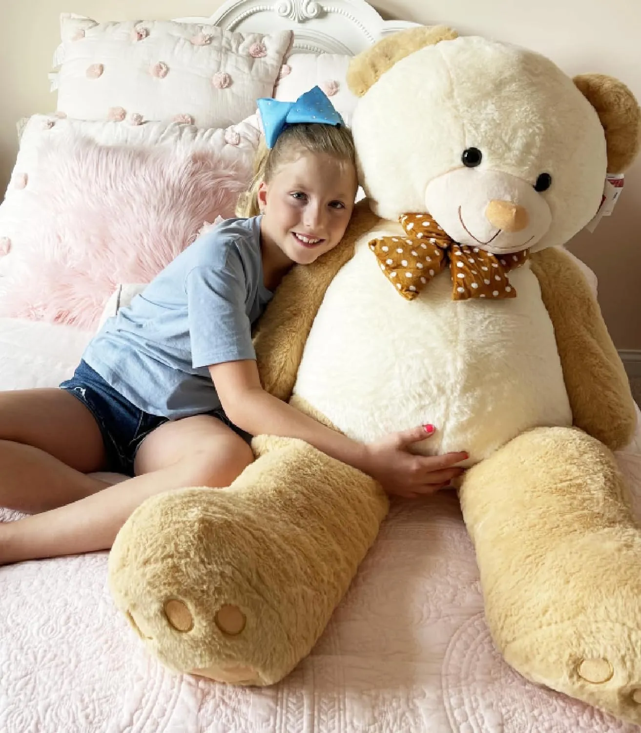 Giant Splicing Teddy Bear Plush Toy, 47 Inches