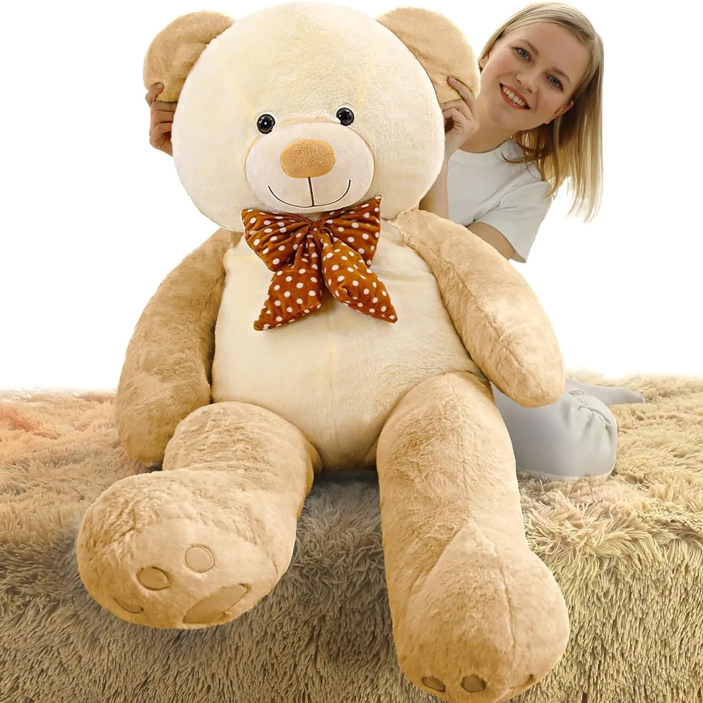 Giant Splicing Teddy Bear Plush Toy, 47 Inches