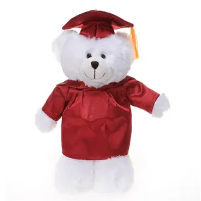 Graduation Teddy Bear Plush 2024 White 12"