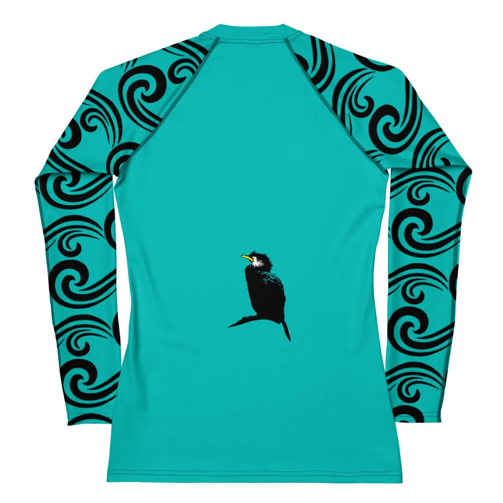 Grumpy shag Women's Rash Guard