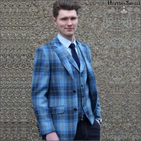 Harris Tweed Light Blue Check Jacket>>