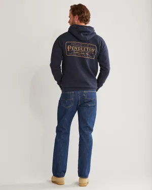 Heritage Logo Hoody Navy Blazer/Gold