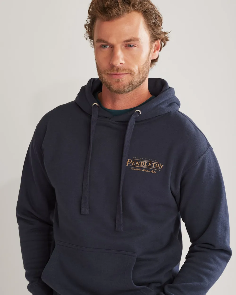 Heritage Logo Hoody Navy Blazer/Gold