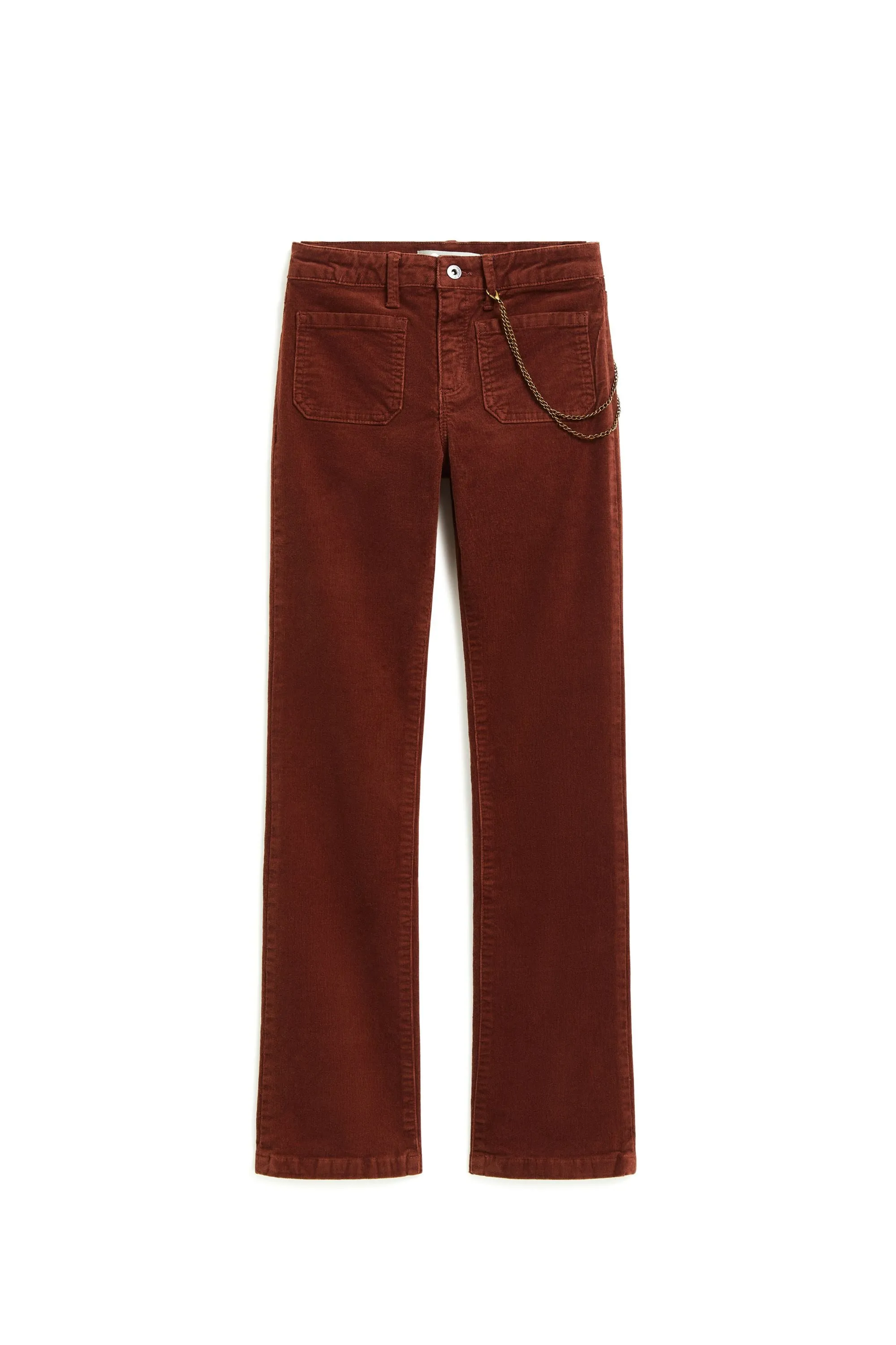 High Rise Corduroy Flare