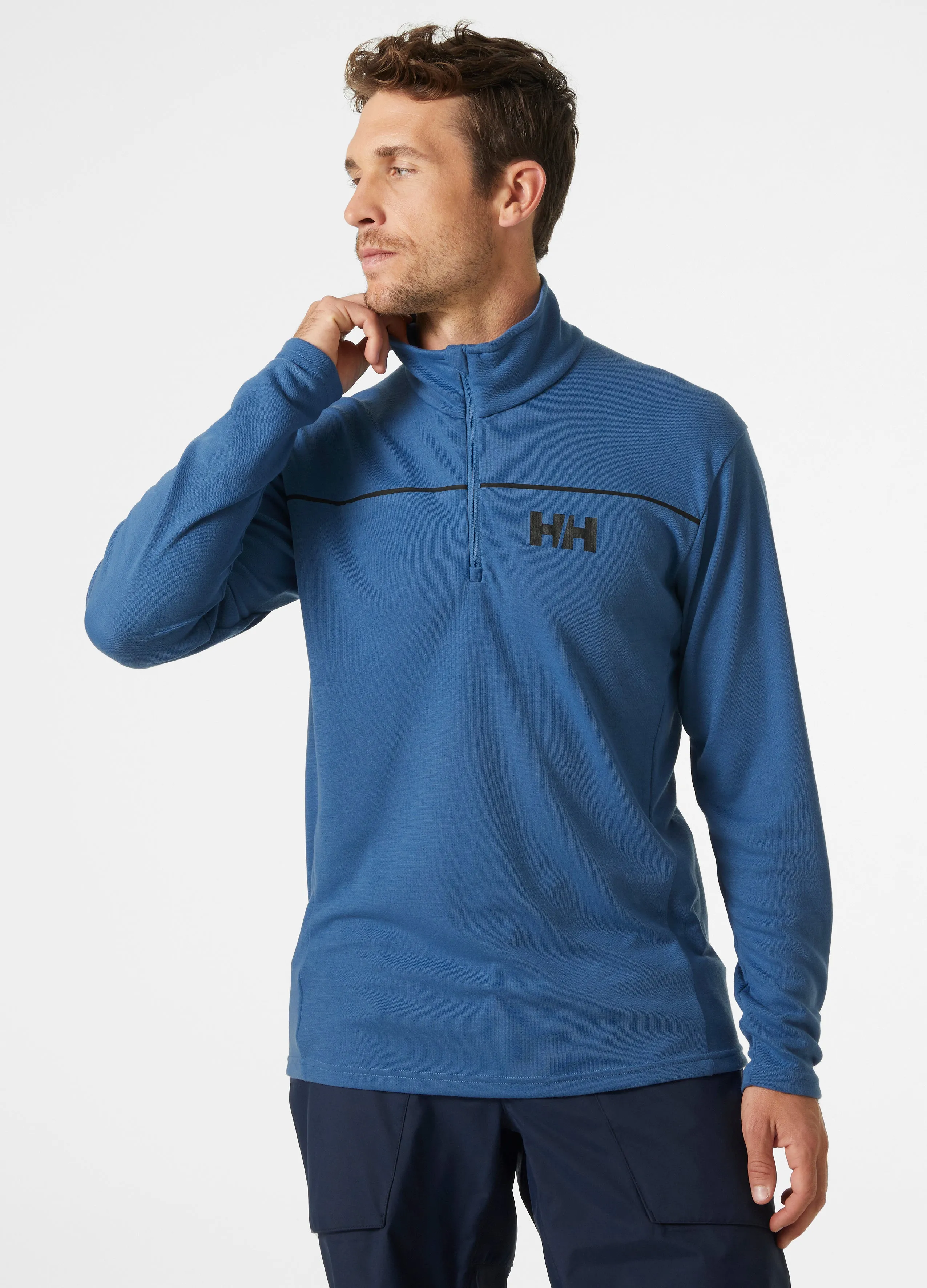 HP 1/2 ZIP PULLOVER - AZURITE