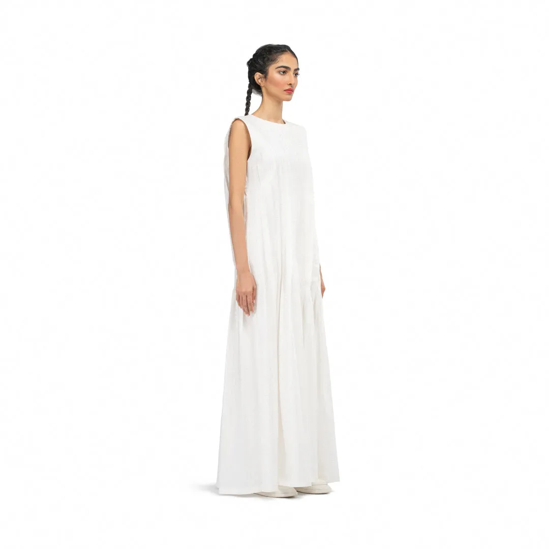 IRENE GARMENT-PLEATED MAXI DRESS