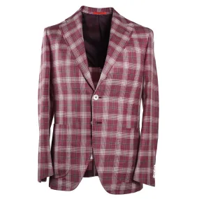 Isaia Berry Check 'Summer Delain' Sport Coat