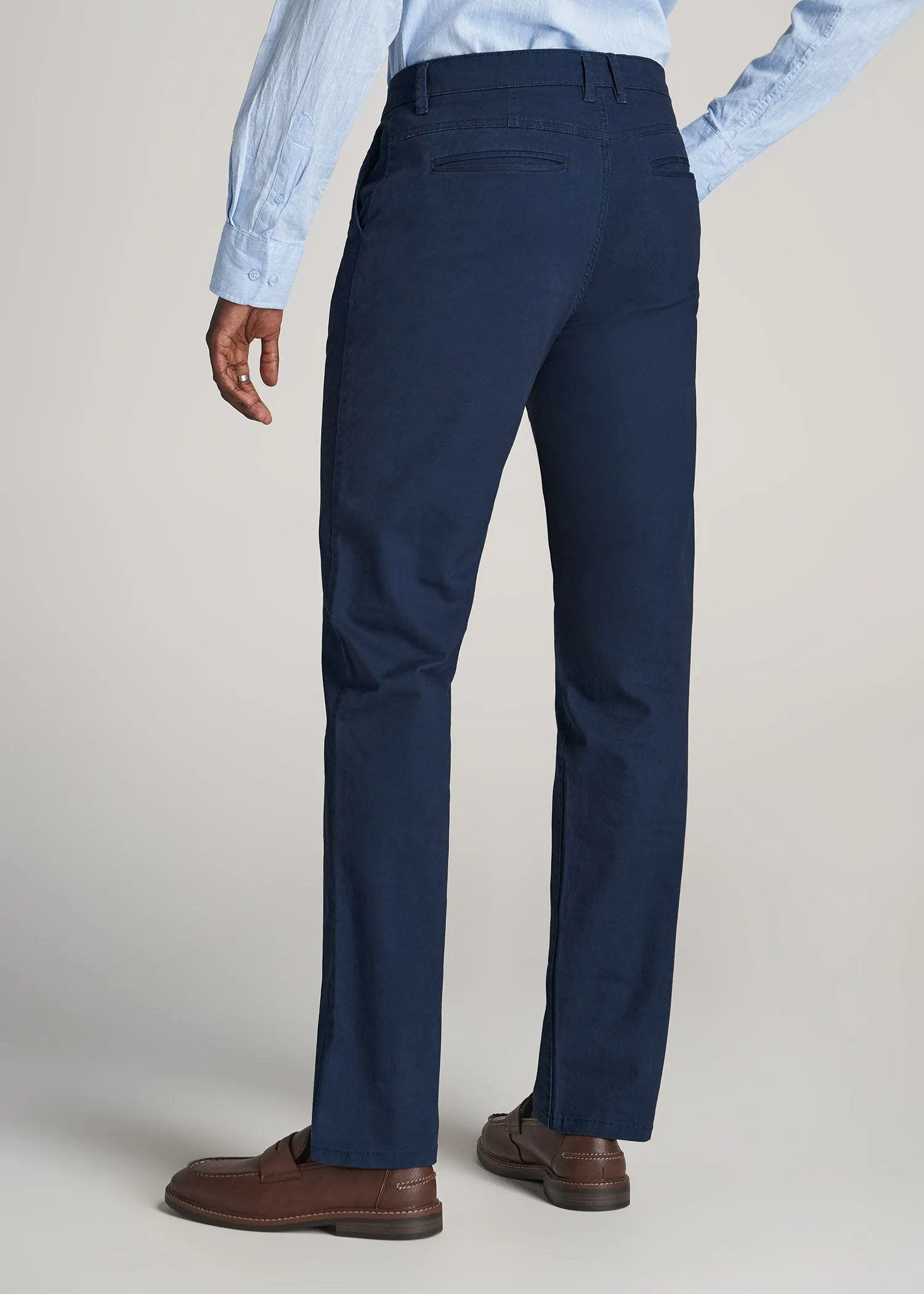 J1 STRAIGHT Leg Chinos in Marine Navy - Pants for Tall Men