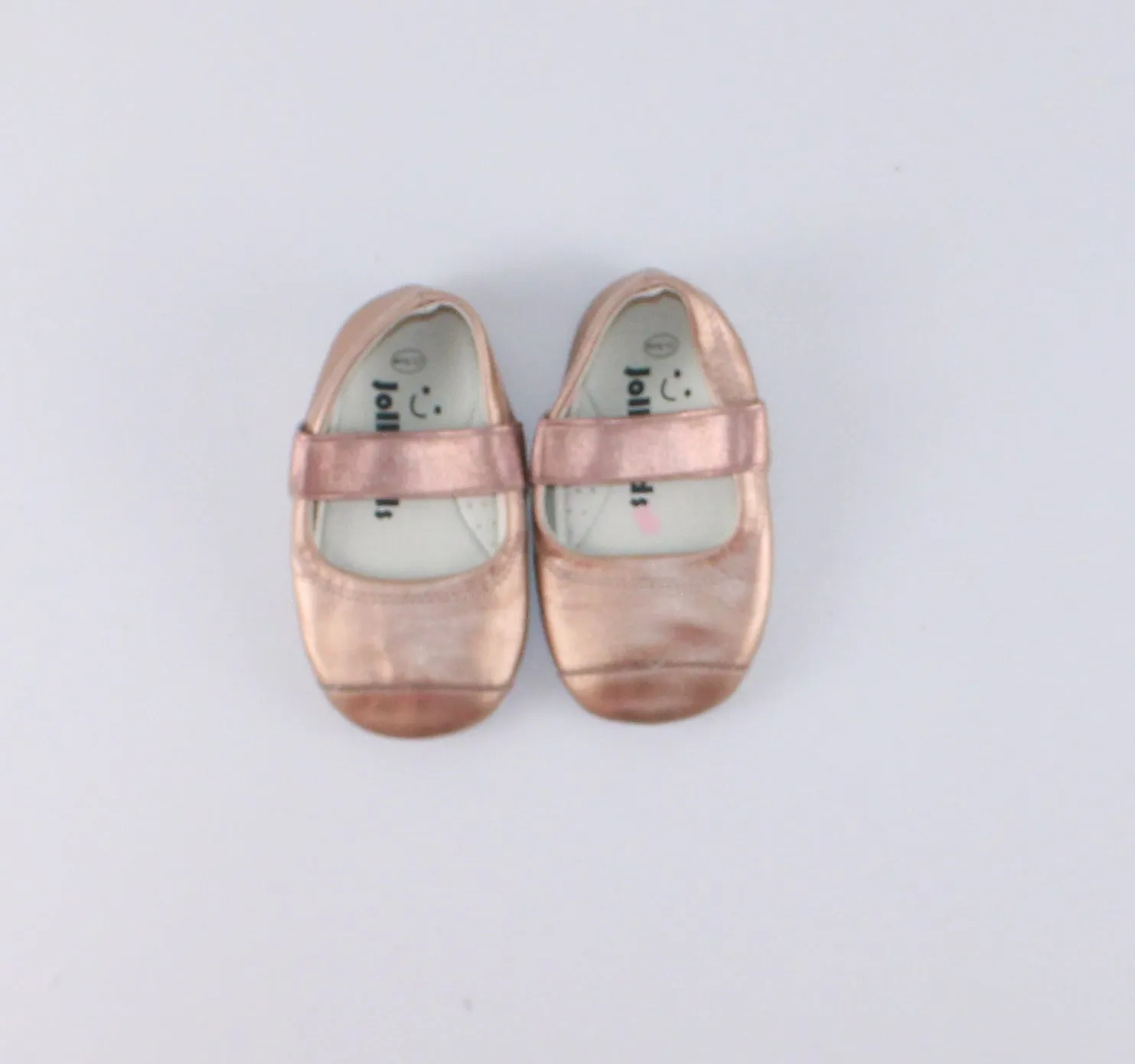 JOLLY KIDS METALLIC SLIP ONS SIZE 13.5CM PRE-LOVED